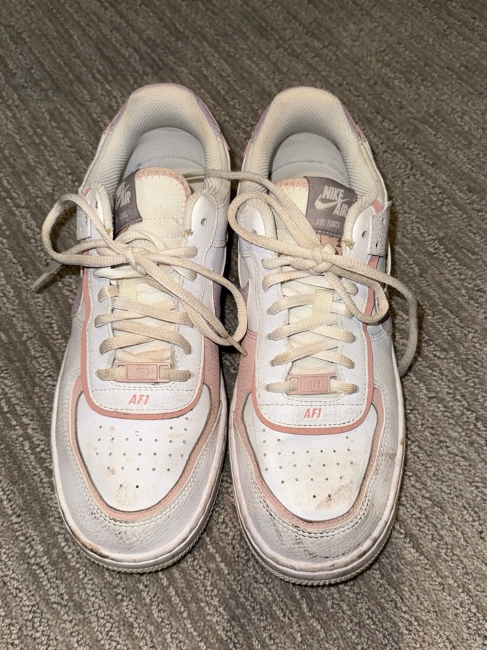 Nike Women’s Air Force 1 Low White with Pink Accents